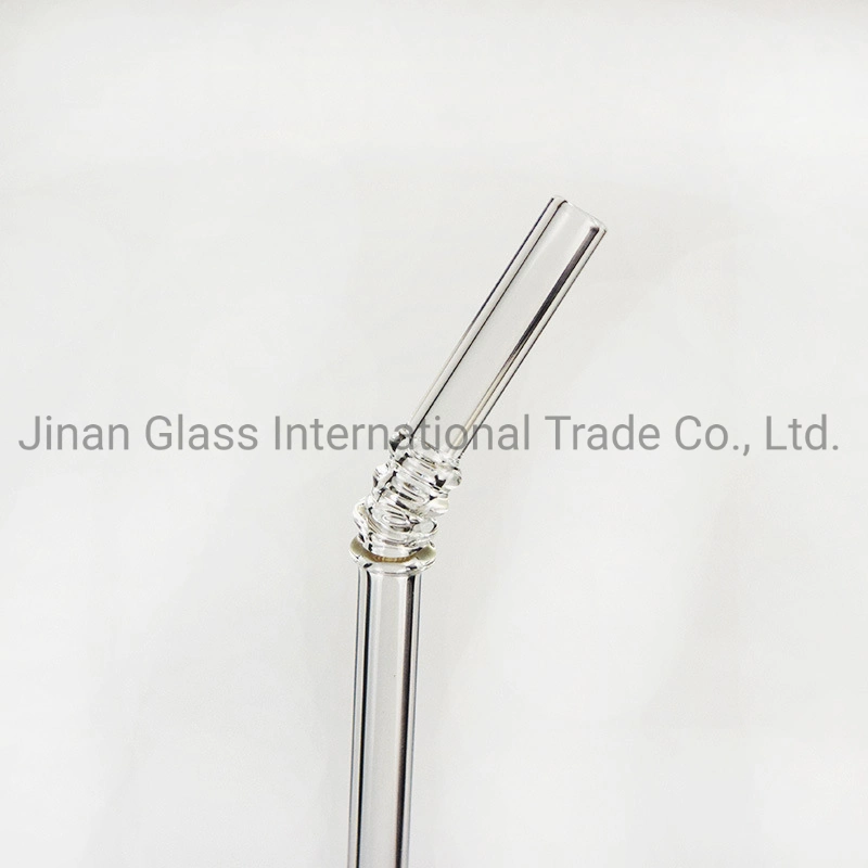 Clear Reusable Glass Drinking Straw Cleaning Brush Wedding Birthday Party Drink Straws Dribking Glass Pipette