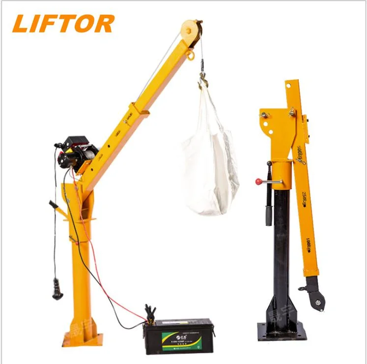 Liftor 500/1000kg 2000lbs Japan Hydraulic Mobile Electric Mini Pickup Jib RC Portable Truck Mounted Crane Timber Crawler Spider Crane Ztc250V531 Price for Sale