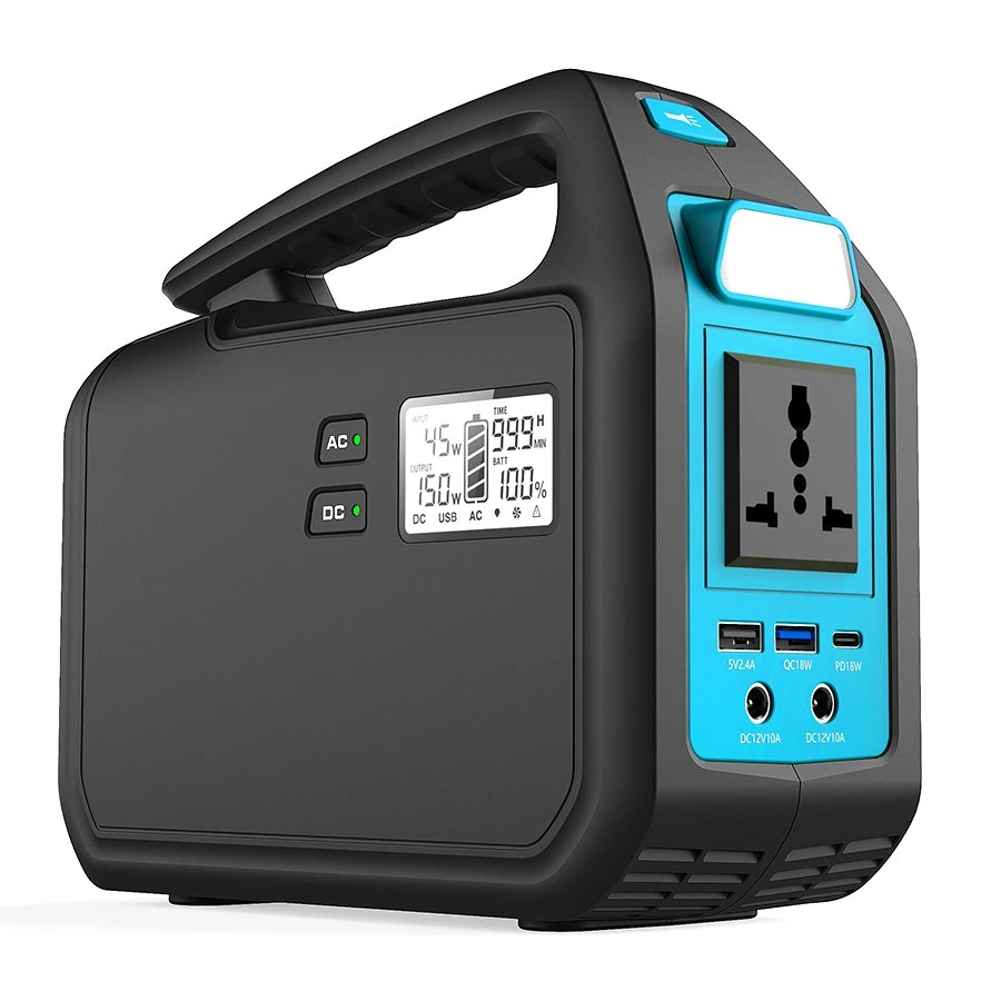 Mini-portátil Power Station 200W batería recargable para exteriores con salida de CA/CC/USB Para Generadores de Camping y Picnic