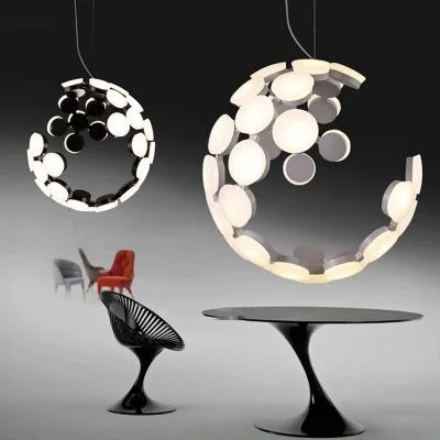 Modern Circular Lantern Chandelier Suitable for Indoor Home Lighting