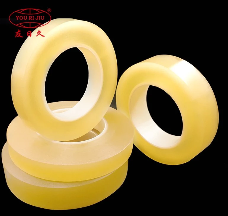 Yourijiu Strong Stickiness Transparent PVC Tape Soft PVC Film Transparent Adhesive Packing Tape