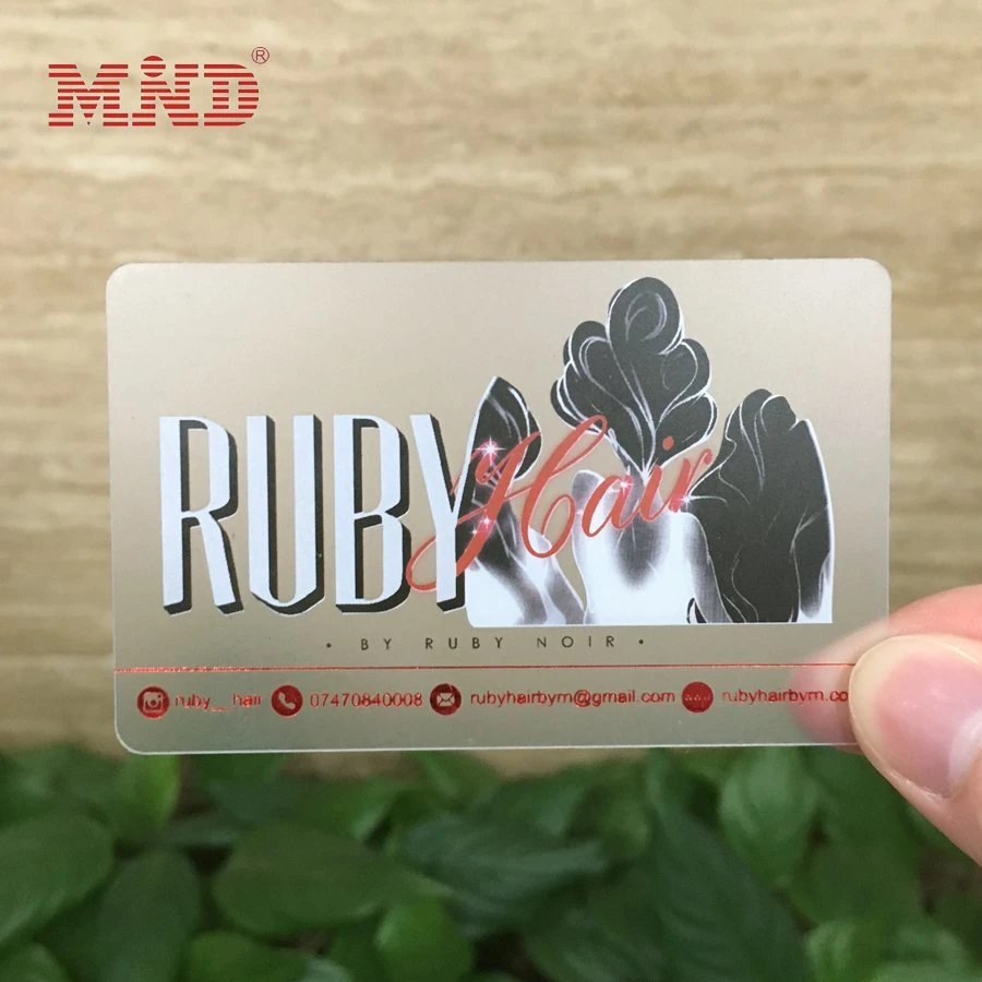 Clear Material Frosted Plastic Business Cards Transparent Plastic Business Card Printing