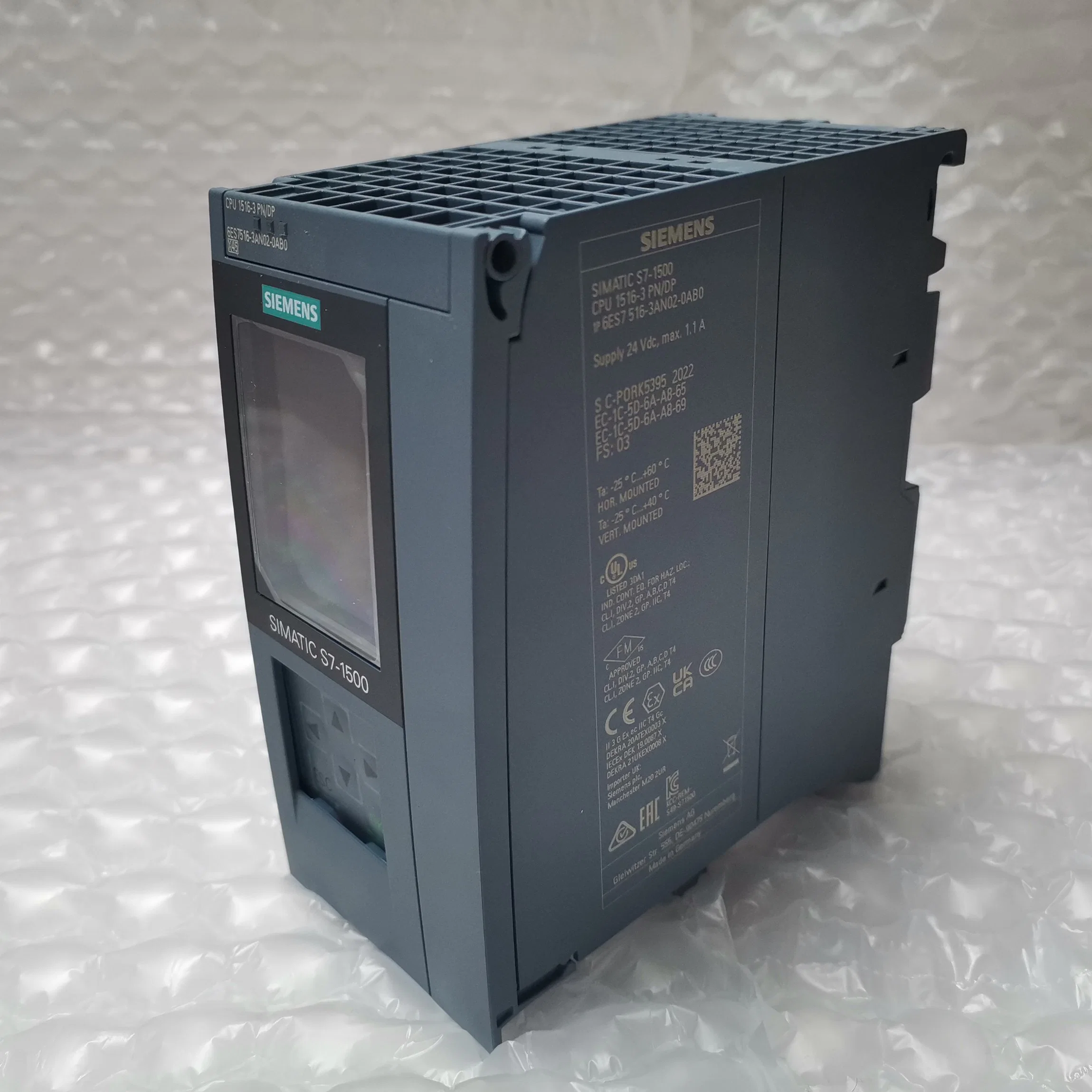 New 6es7516-3an02-0ab0 Siemens Automatic Simatic S7-1500 CPU 1516-3 Pn/Dp of PLC