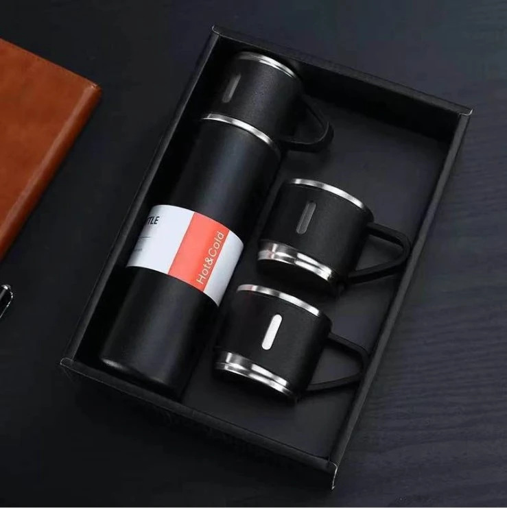 Vacuum Flask and Cups Corporate Gift Set for Business Promotion Gifts