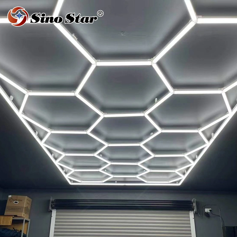 Professionelle maßgeschneiderte Barber Beleuchtung DIY montieren hexagonal Shop LED Barber Light