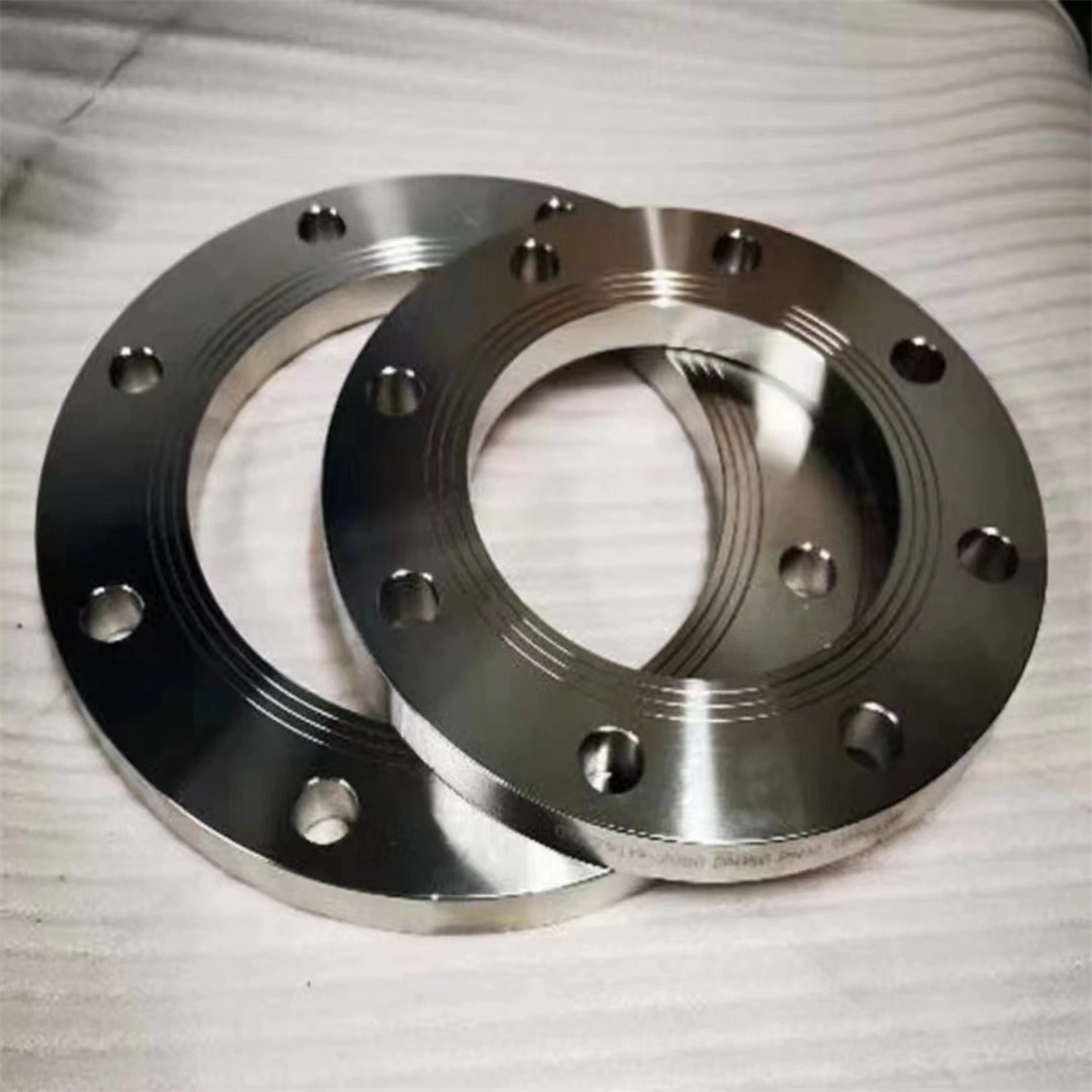 Tinta preta flange forjados em Aço Inoxidável Bocal de Solda personalizados de flange de aço carbono Superalloy ANSI B16,5 ASTM A105 ASTM A350 Lf2 Face Plana Flange