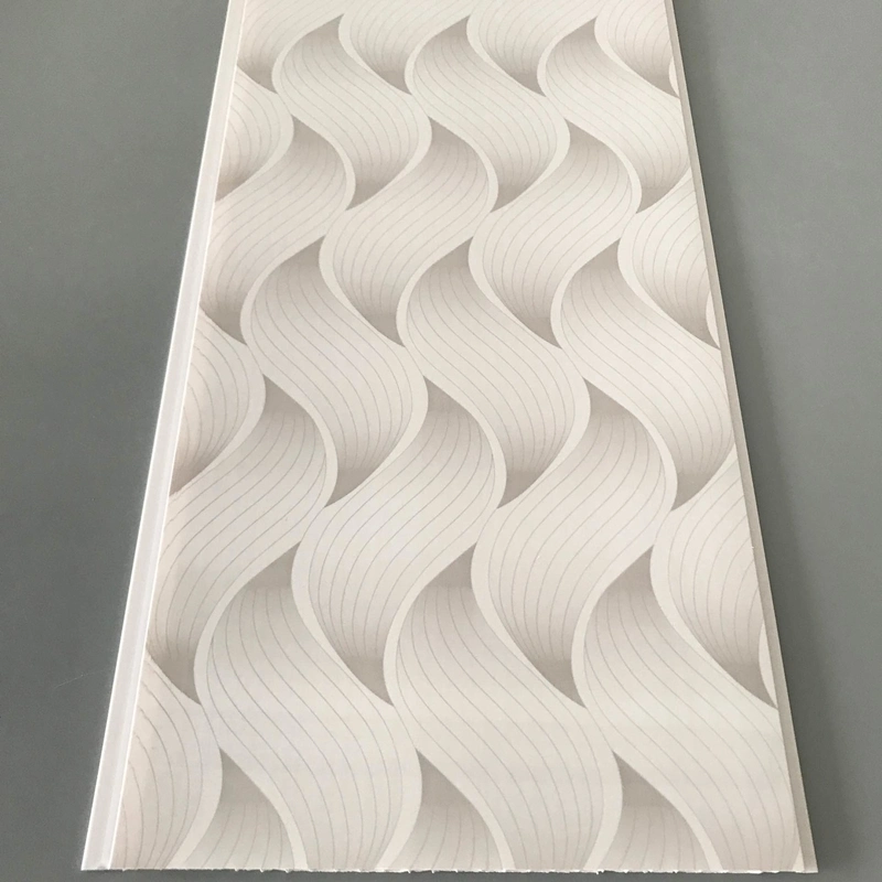 Brillante Blanco Brilliante de madera Color PVC techo Panel 250mm 5950mm Panel de pared de PVC