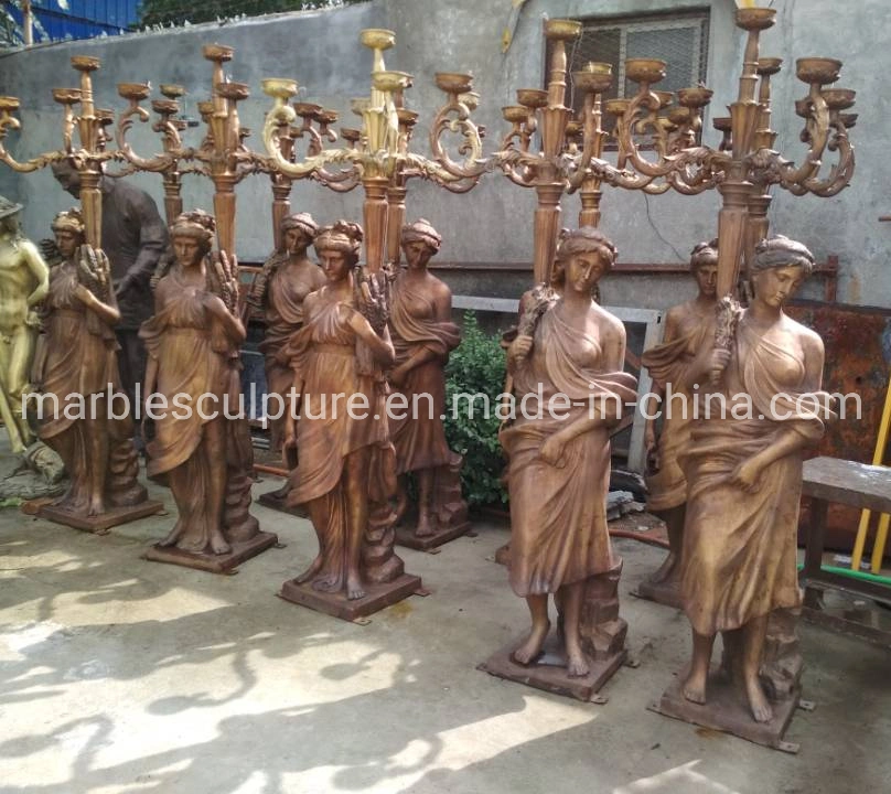 Jardim decorar a escultura em bronze da Estátua da lâmpada (B045)