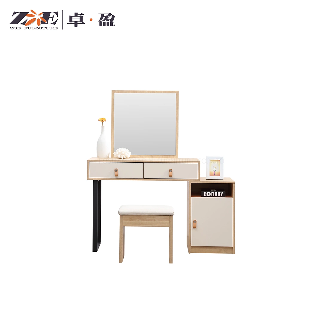 Customized Room Vanity Dresser Dressing Table Chair and Mirror Makeup Set