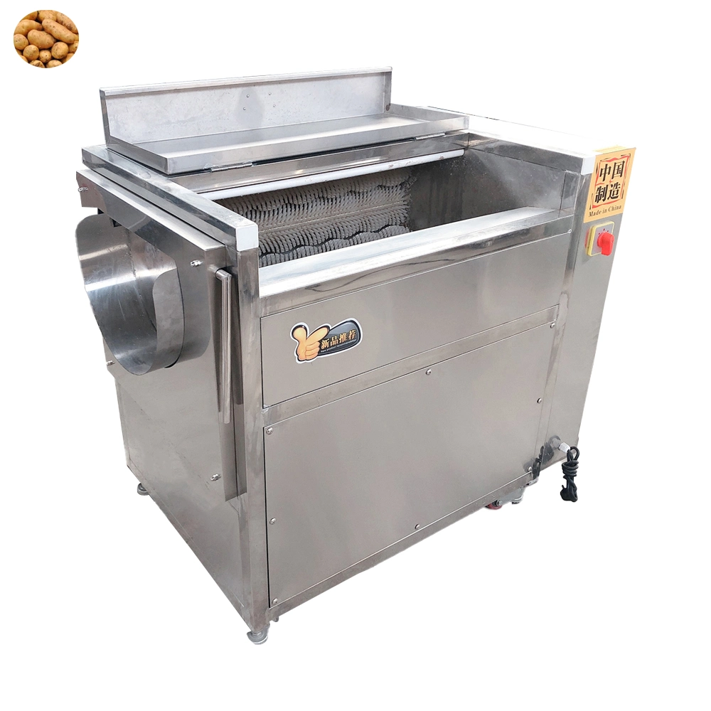 Limpeza automática de cenouras e máquinas de corte Trotters Limpeza de máquina inoxidável Aço Seafood Lavagem Máquina de Lavagem Seafood Lavagem Máquina de Lavagem