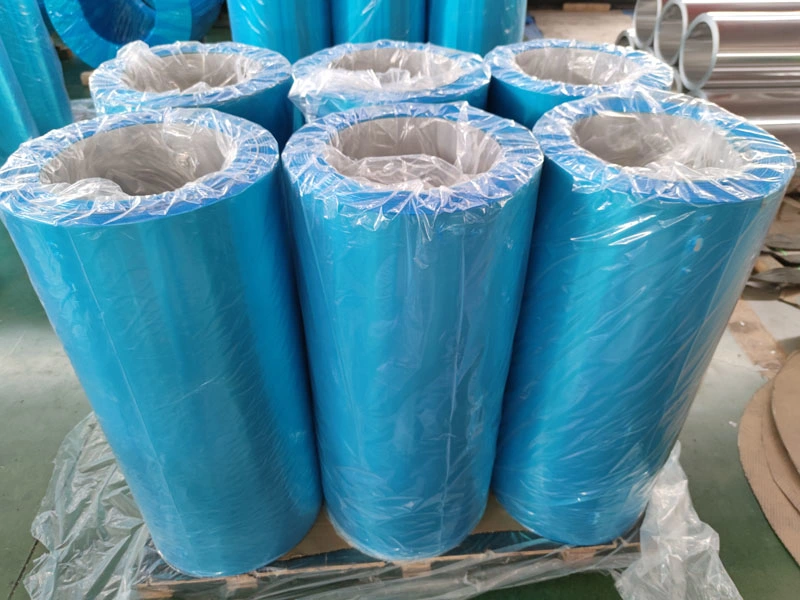 1050 1060 1100 3003 3004 3105 8011blue PVC/PE Film Coated Aluminum/Aluminium Coil/Roll