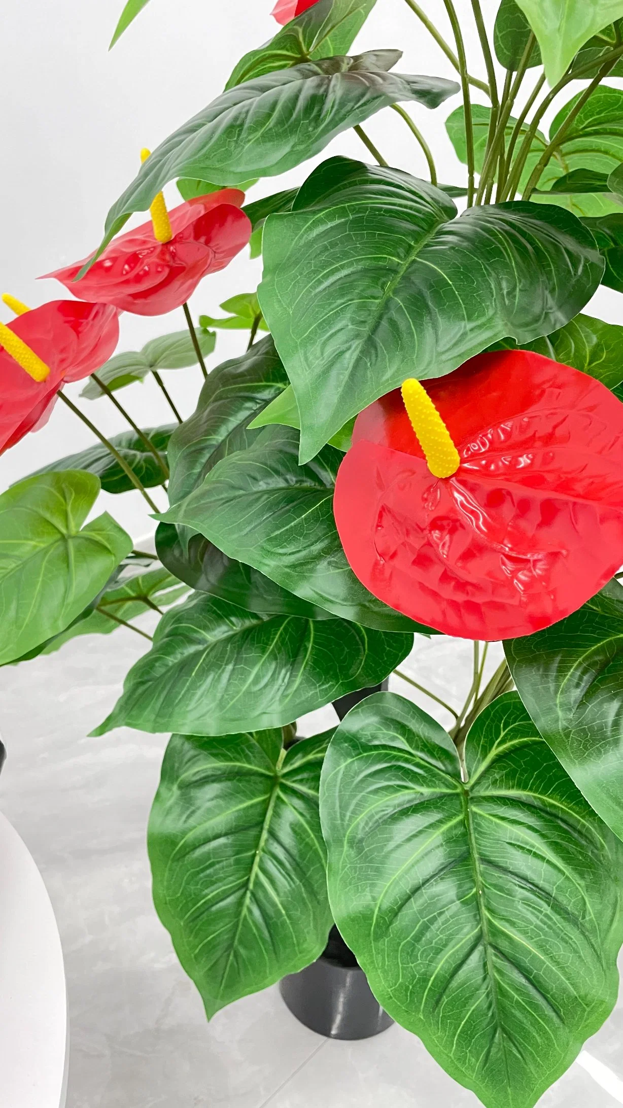 Anthurium exquisito plástico pueden personalizarse, Artificial y plantas decorativas Árbol de flores