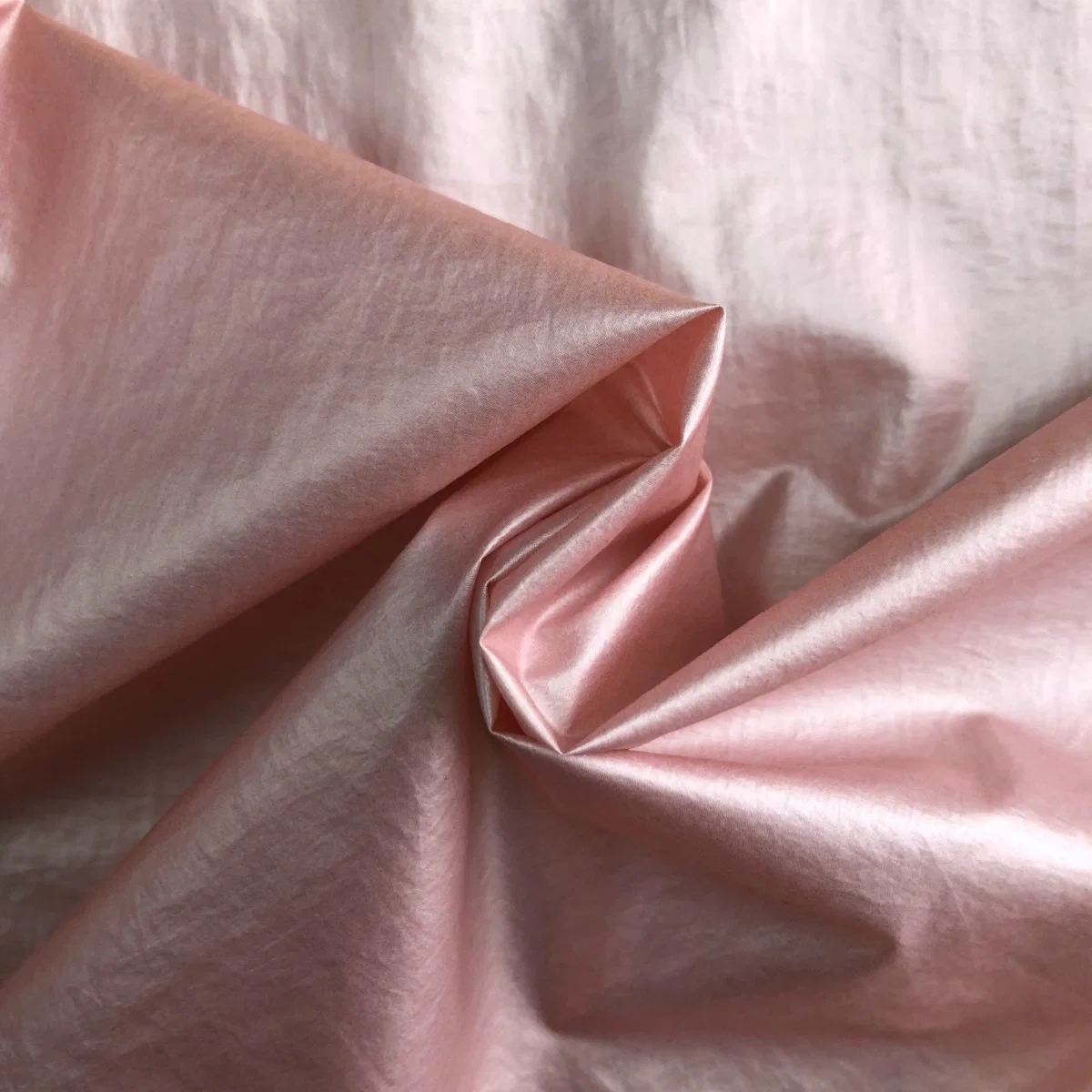 380t DTY Full Dull Crinkle Nylon Taffeta Fabric with Release Paper Transferring Coating