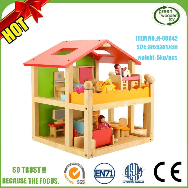 Maison de poupée en bois éducation pour enfants promotion bébé