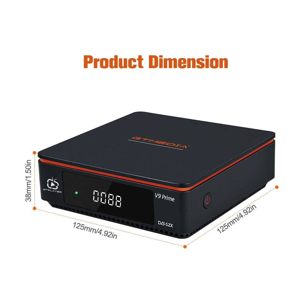 Receptor de satélite DVB S2X WiFi integrado Gtmedia V9prime con aprox Descodificador de ranura de tarjeta