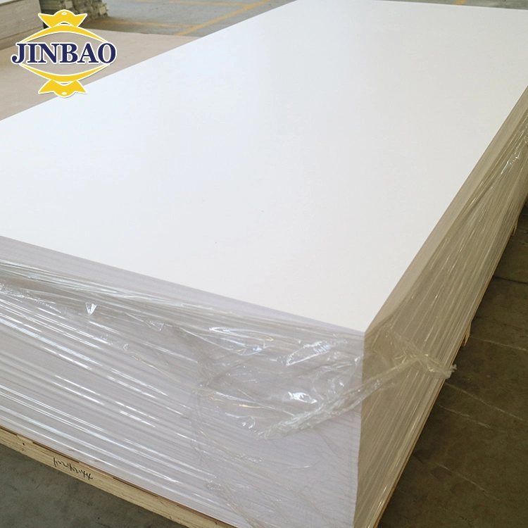 Jinbao Raw Material Price Reflective Grey White Ivory 4X8 Size Glossy White 10mm Advertisement Cutting Mat PVC Foam Board