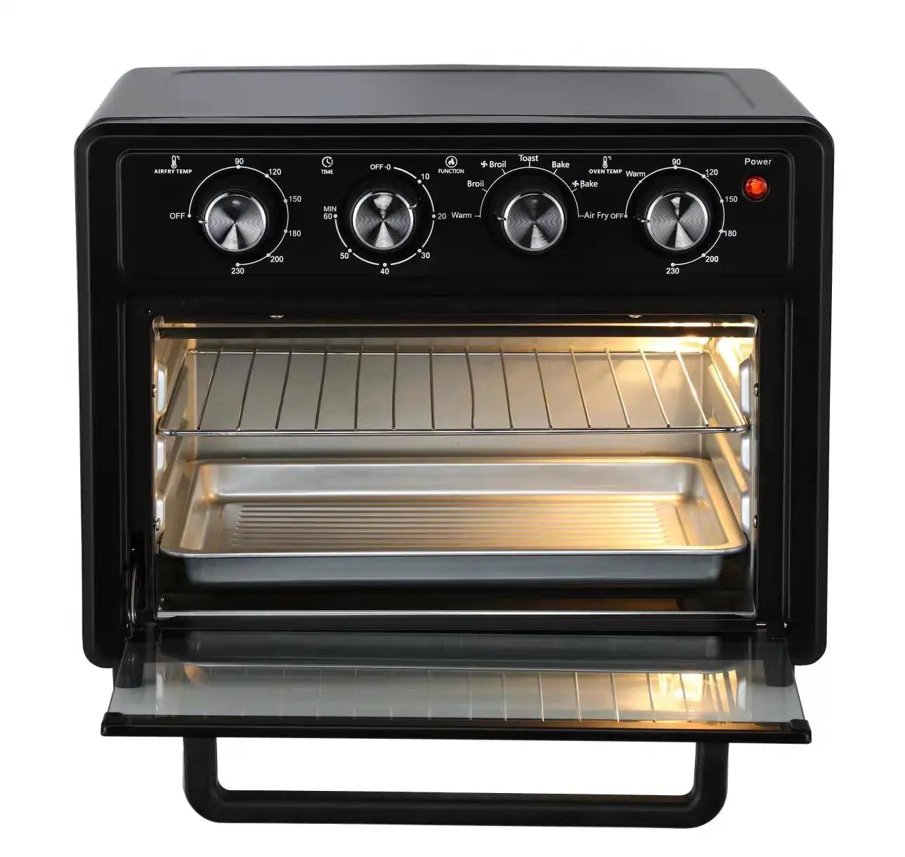 Freidora Eléctrica cocina baja en grasas saludables aire freidora horno tostador.