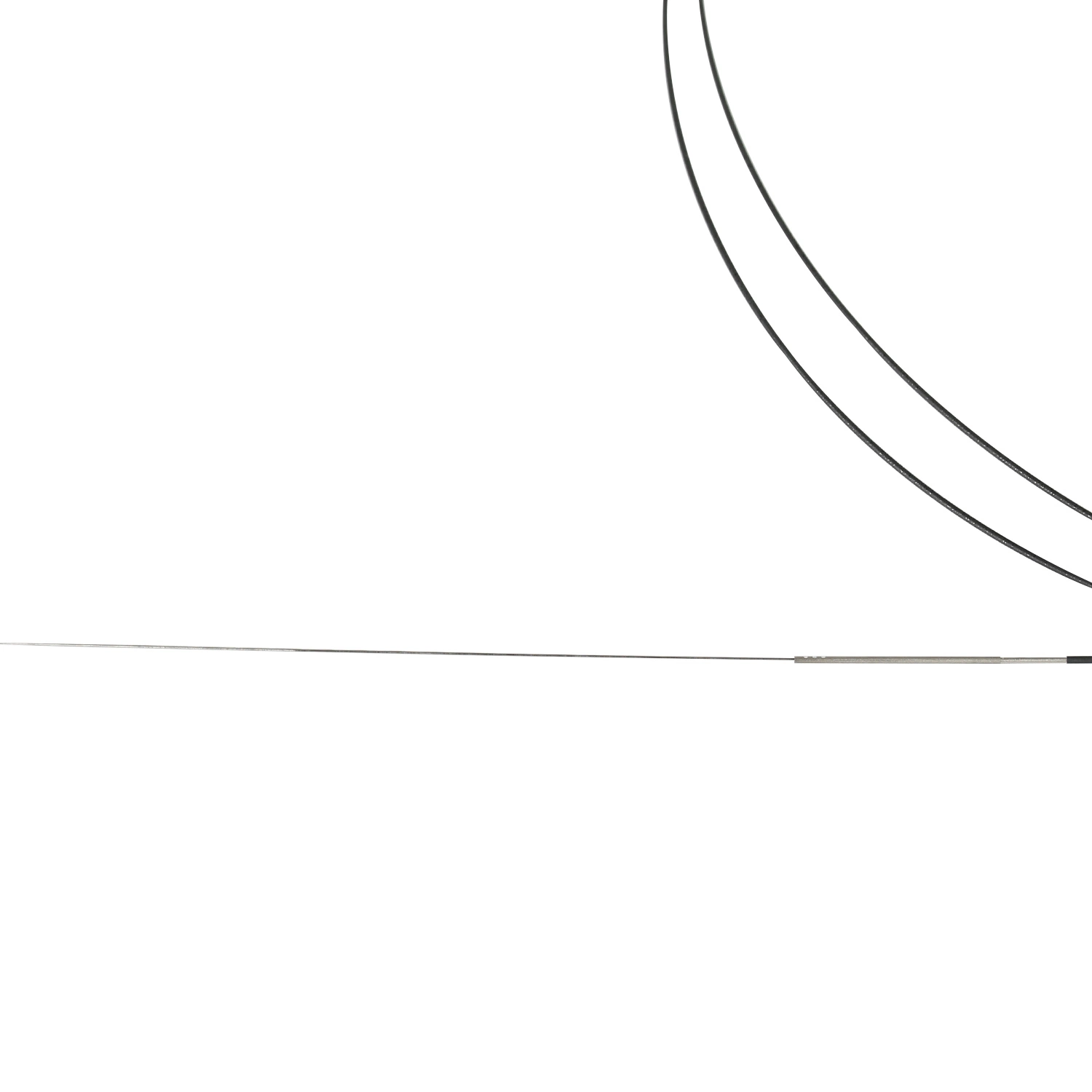 Hypotube mit PTFE-Beschichtung und geformter Nabe und Schweißdraht Distal