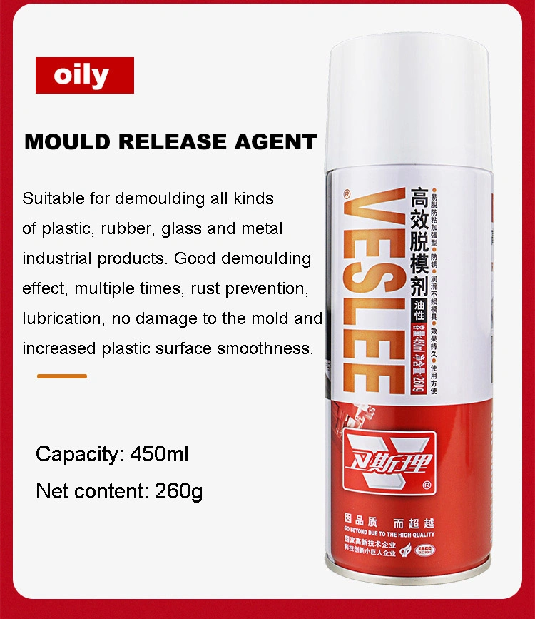 Veslee Factory High Efficiency Good Lubricant Spray de liberación de molde suave