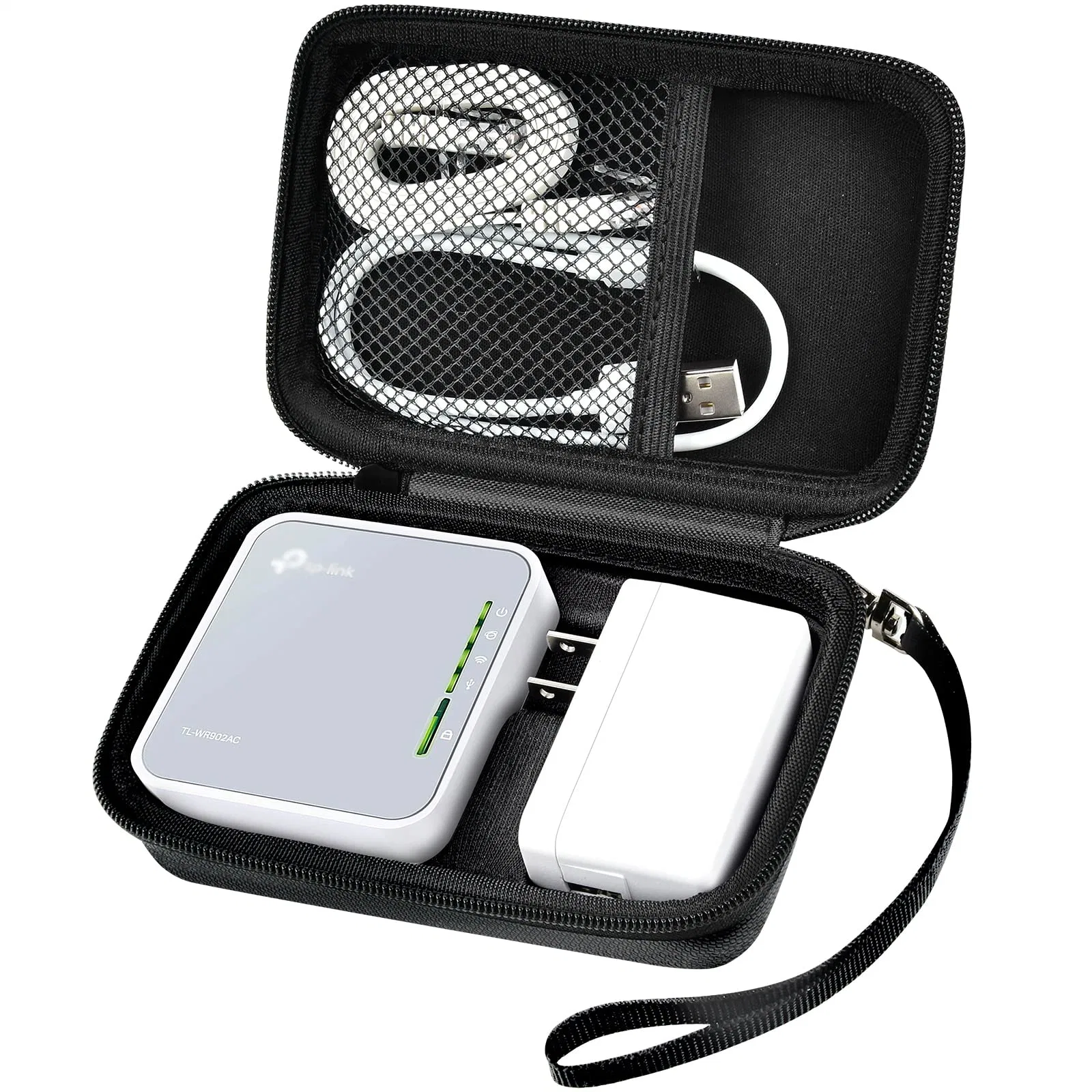 Hotspot WiFi Devices Storage Bag Power Adapter, Ethernet Cable and Other Accessories Case