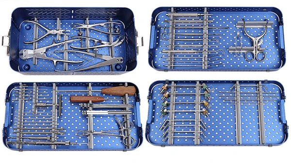 Traumatología Ortopedia veterinaria Surgey 1.5/2.0/2.4/2.7/3.5 Kit de instrumentos de la placa de acero inoxidable