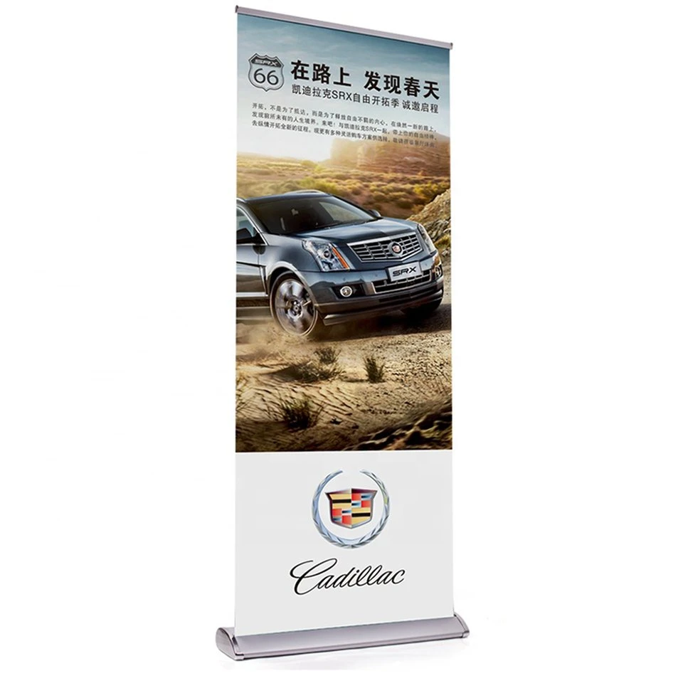 Advertising Aluminum Wide Base Retractable Roll up Banner Stand