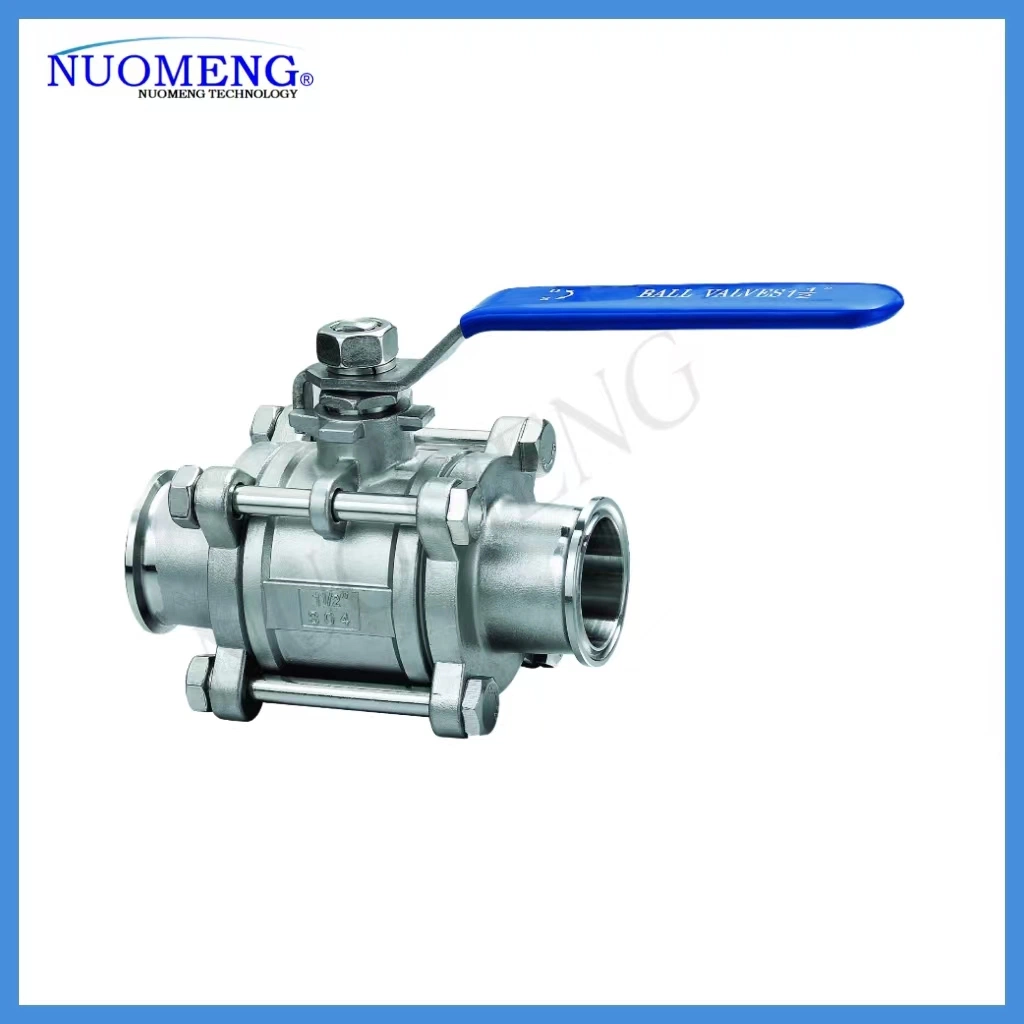 3A Sanitary Stainless Steel SS304/SS316L 3PCS Ball Valve&Globe Valve