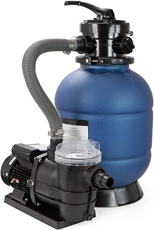 Above Ground Swimming Pool Water Treatment Equipment a Set of Fiberglass Sand Filter with Pump Combo