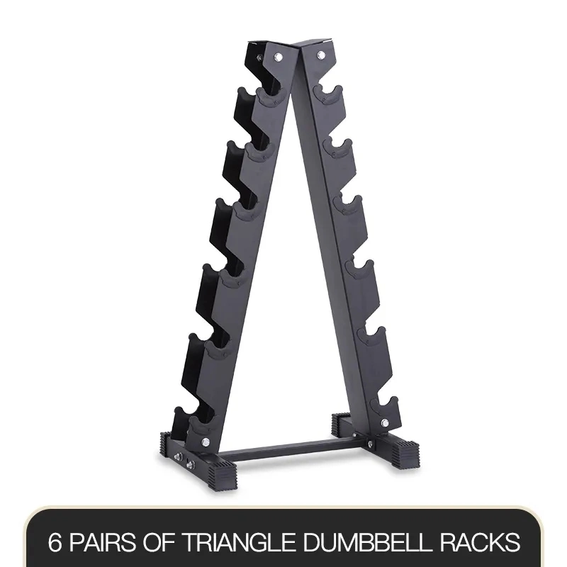 Indoor Tripod Double-Layer Three-Layer Fixed Dumbbell Rack Placing Rack Set