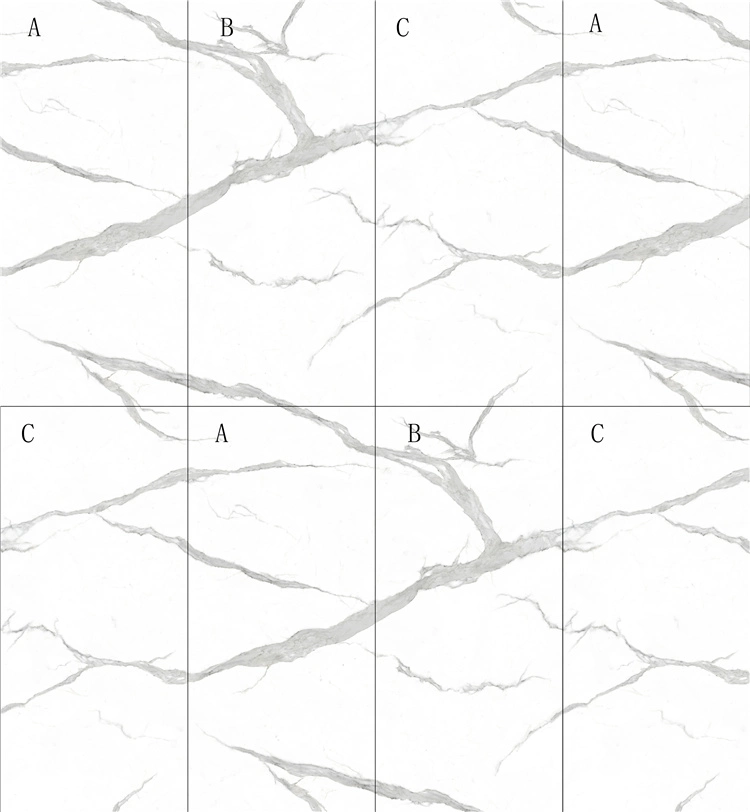 Conception intérieure de pierre fritté marbre artificiel Quartz bardage carrelage mural grand format en faïence