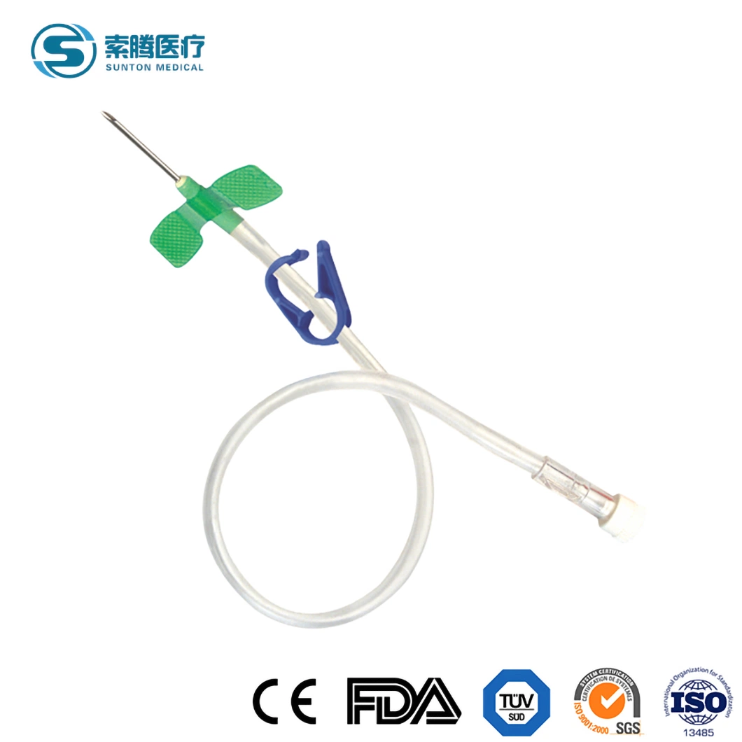 Sunton fístula AV desechable Aguja 16g 17g 18g de agujas de fístula AV ala rotatoria de ala fija Proveedores de equipos médicos de alta calidad China agujas de fístula