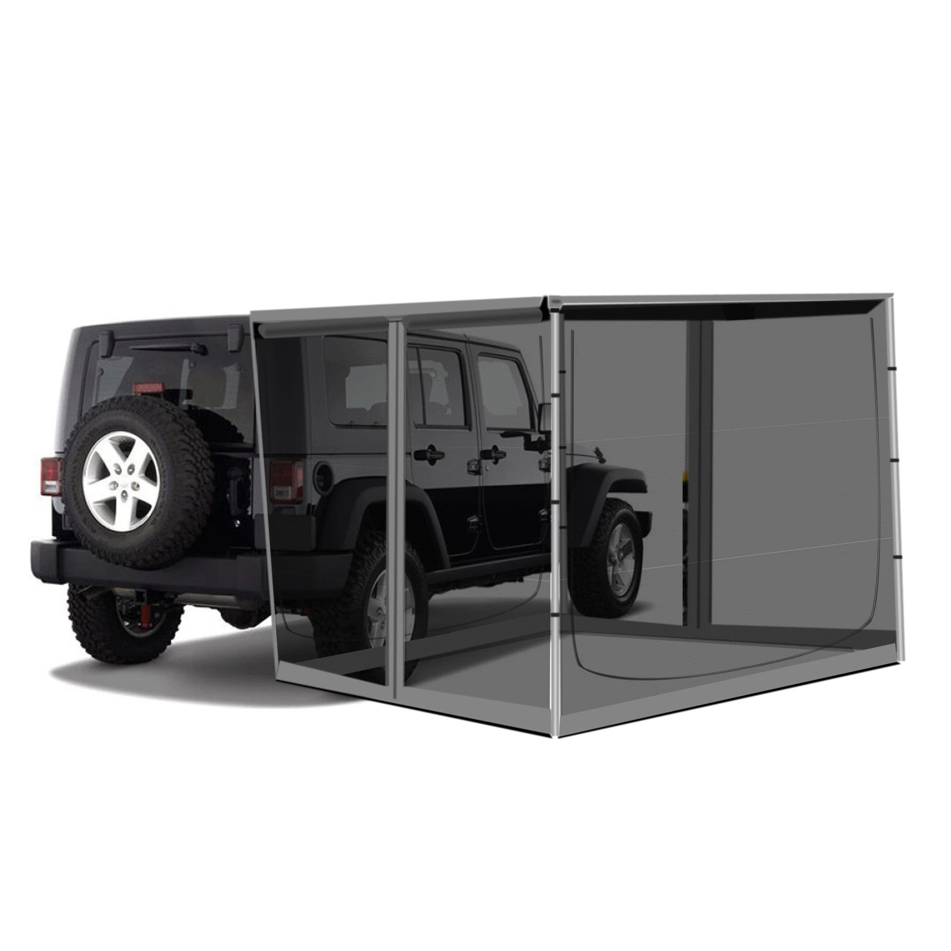 4WD Car Side Shelter Room Tent Fit All Kinds of Ehicle Auto Vent Shade-Tela Lateral De Malla Awning