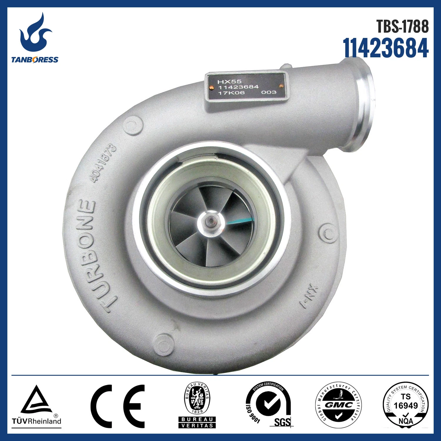 for Volvo HX55 3587945 4034351 11423083 4037344D turbocharger CHRA turbo spare parts for D12 Engine.