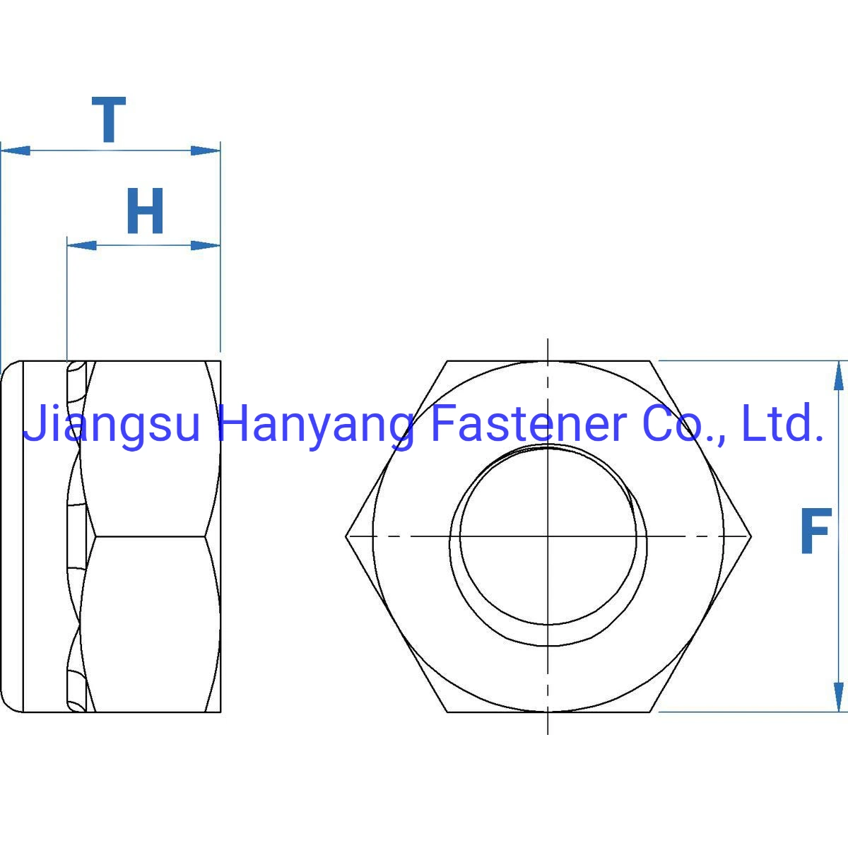 Nylon Insert Hex Lock Nuts Stainless Steel