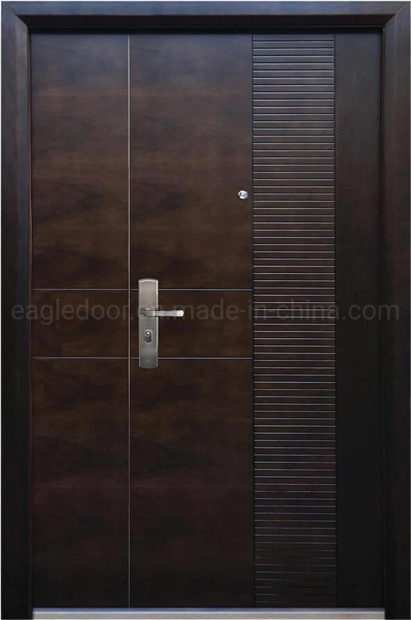 Grey Color Modern Luxury Design Smart Lock Bulletproof Entrance Entry Front Armored Security Steel Doors