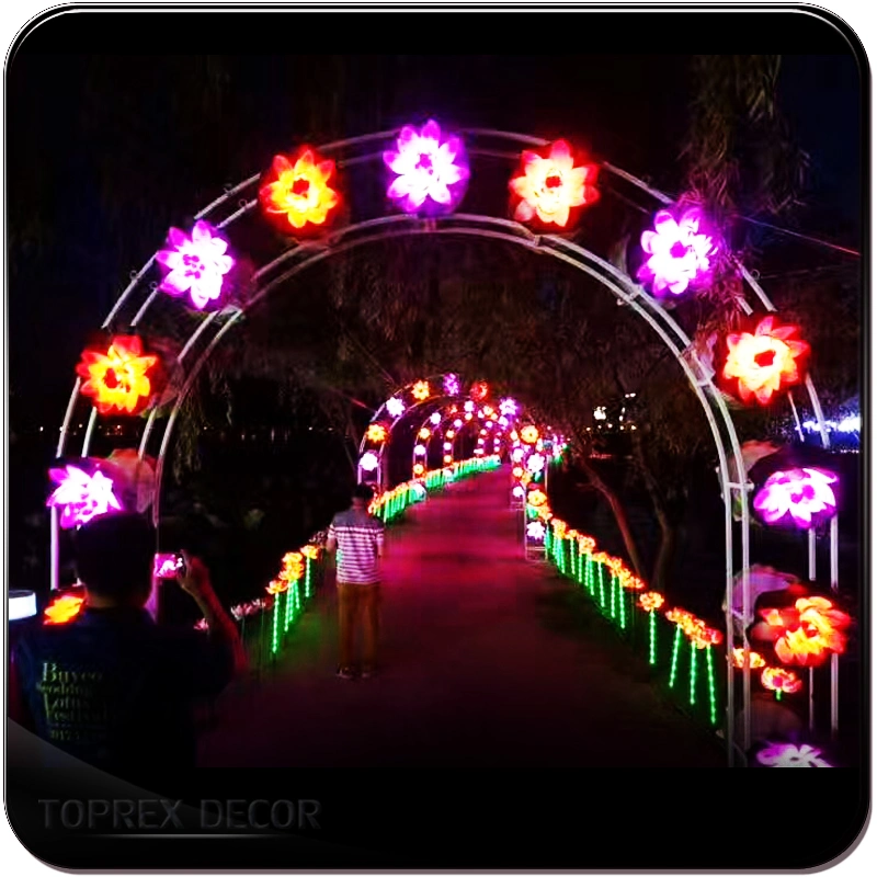 Weatherproof Quality Motif IP65 LED Xmas Garden Arch Lights for Beauty