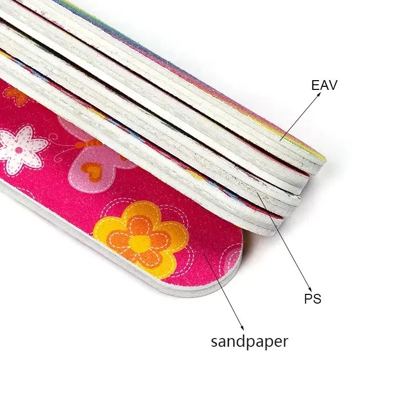 Großhandel/Lieferant Mini Gedruckt Doppelseitige Grit Nail File Sand Bar Nail Art-Werkzeug