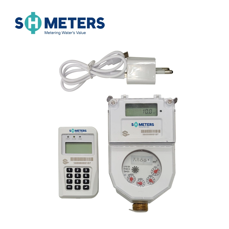 DN15~DN25 Sts Split Keypad Prepaid Intelligent Water Meters with Valve Controling