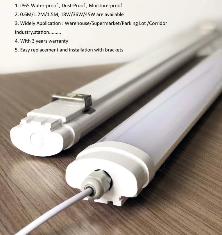 2 Years Warranty IP65 LED Tri-Proof Light