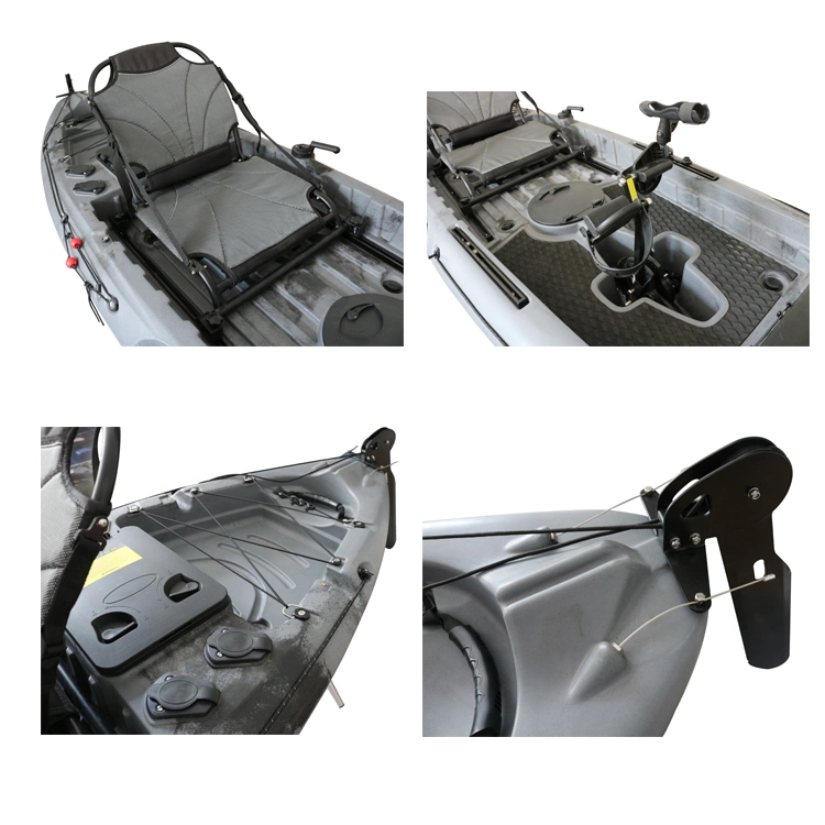 Novel Design Manufacturer Hot Selling Single Sit on Top Pedal Drive 10FT Fishing Kayak