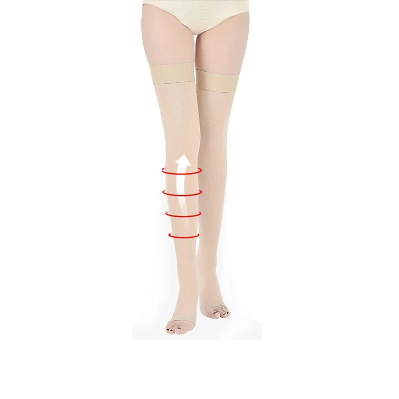 Wholesale/Supplier Unisex Medical Anti-Slip Stocking Thigh High Mmhg Compression Socks