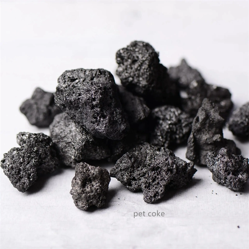 Fonte de la métallurgie en acier 99% 98.5% 98% 2-6mm 5-15mm additif au carbone, agent de raistage au carbone GPC / coke de pétrole graphite