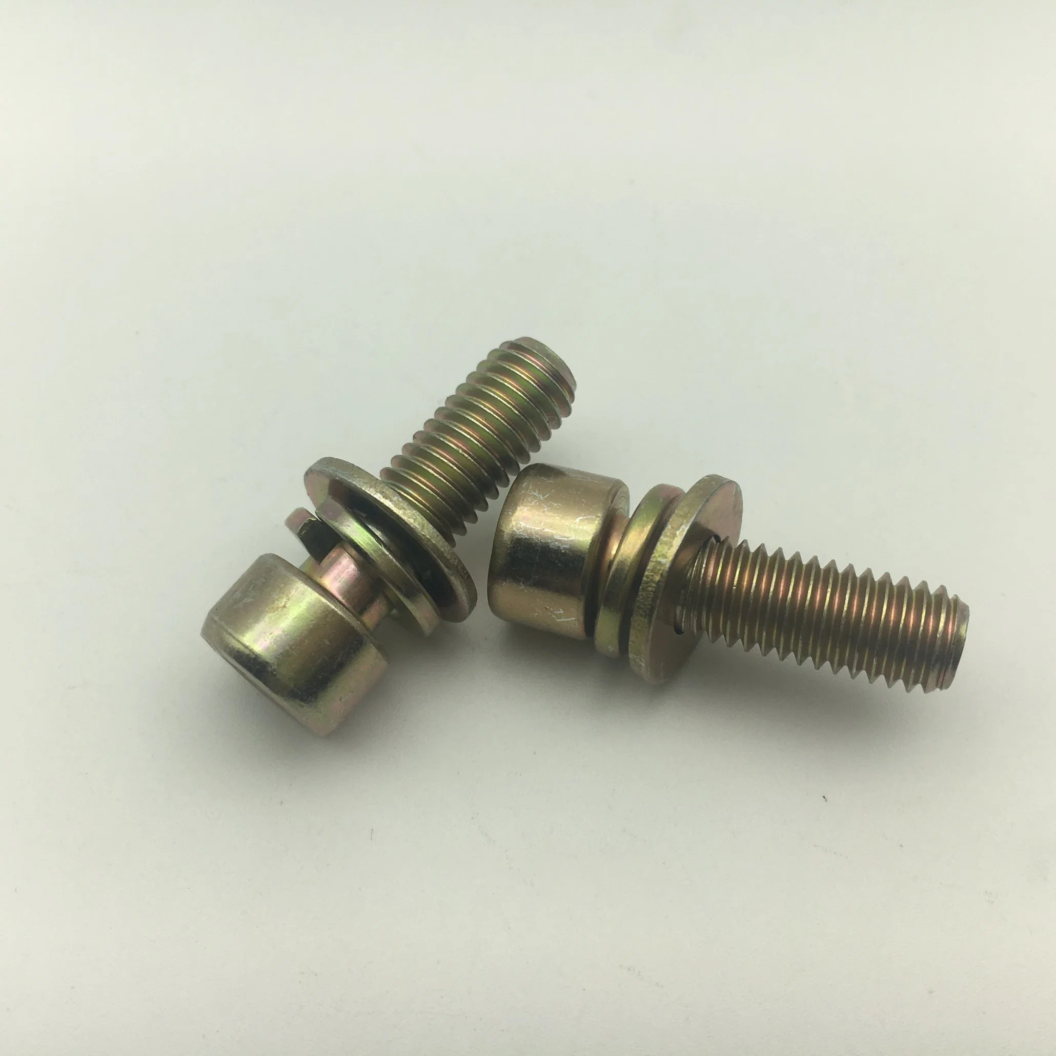 Tornillos de cabeza de tornillo sems con punto de perro