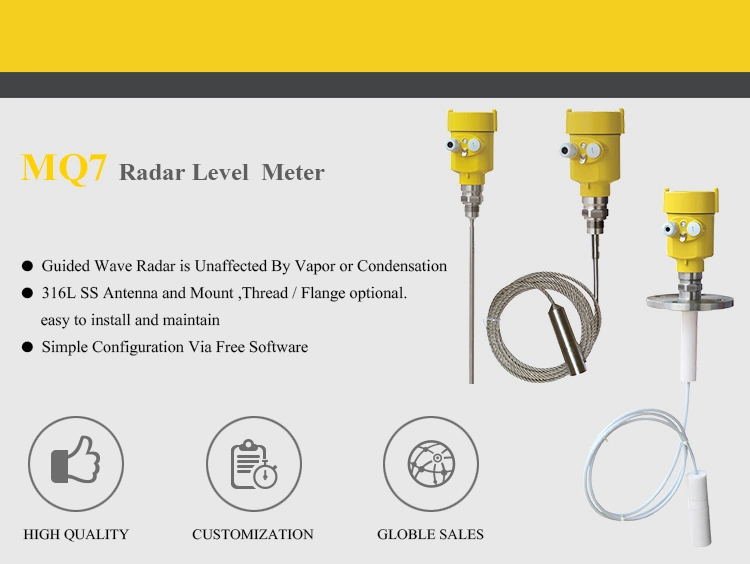 Sem Contato Macsensor Onda guiada por nível de Radar Indicador do Contador do Sensor do transmissor para sólidos em pó granulado líquidos Silo de Grãos