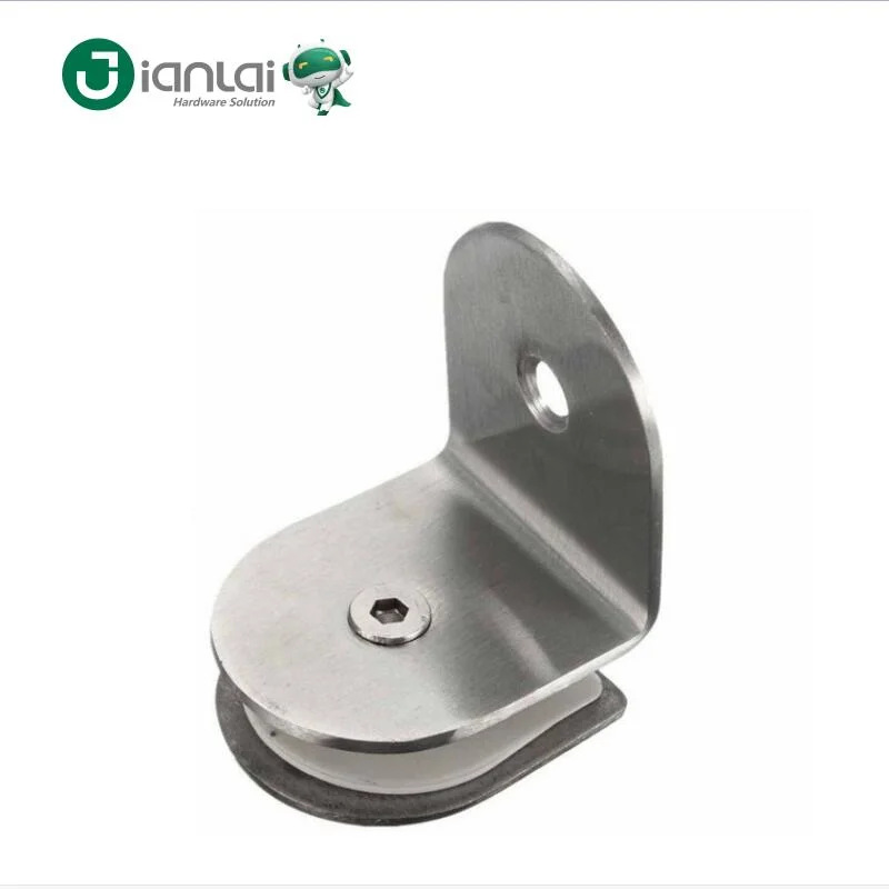 Stainless Steel 304 Round Shape Glass Holder Wall Mount Shower Glass Clamp