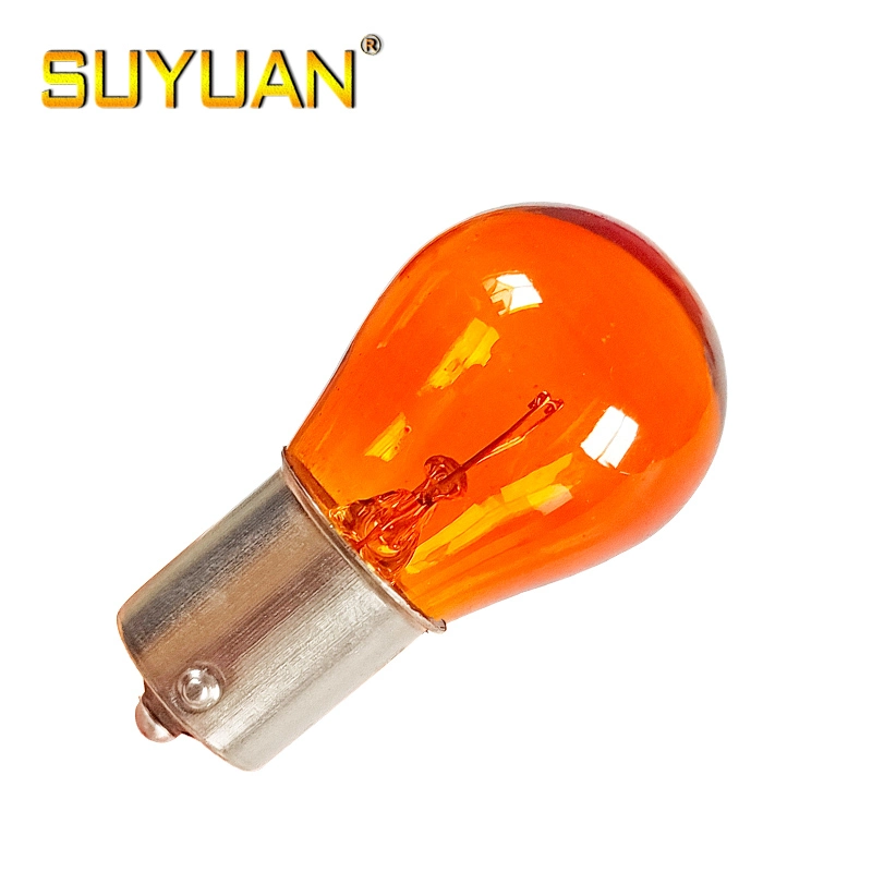 Amber Color Light P21W 12V21W S25 Halogen Auto Bulb for Vehicle Turn Light