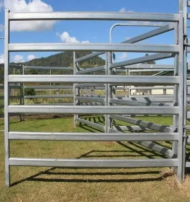 Galvanized Horse Cattle Fence Panel Stockyard Steel Iron Farm Livestock Metal Panel Fence