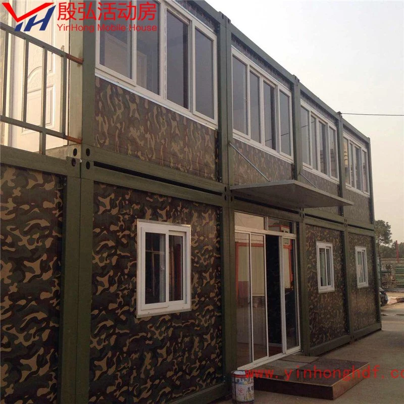 Prefab Military Camping Cabin House for Movable China Modular Office Containers