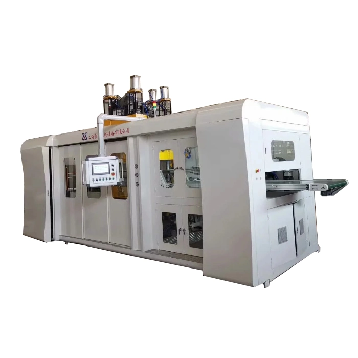 Zs-4070 Fully Automatic Positive and Negative Pressure Thin Gauge Vacuum Thermoforming Processing Plastic Product (Packaging, tray, box, lid...) Machine