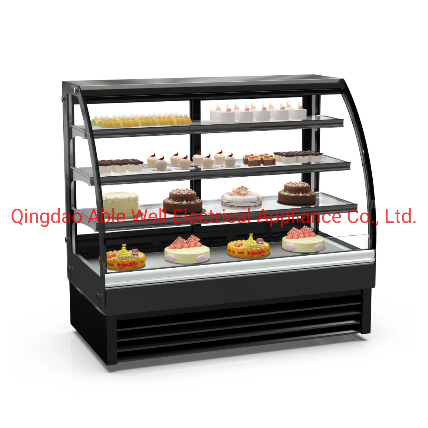 Snack Shop Ice Cream Donut Cake Showcase Display with Factory Price